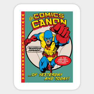 Captain Canon Golden Age Variant Sticker